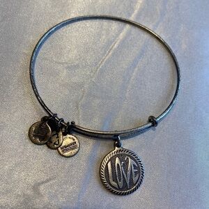 Alex and Ani Love Charm Bangle